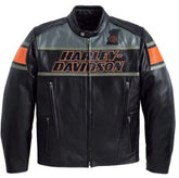 harley davidson sreaming eagle black leather jacket for men